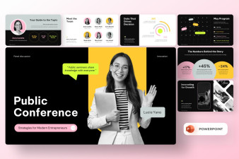Public Seminar Presentation PowerPoint Template